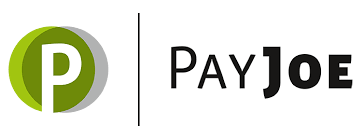 Logo von PayJoe mit stilisiertem "P" in Grüntönen.